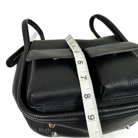 Anthropologie Faux Leather Utility Box Bag in Black NWT - Picture 10 of 11